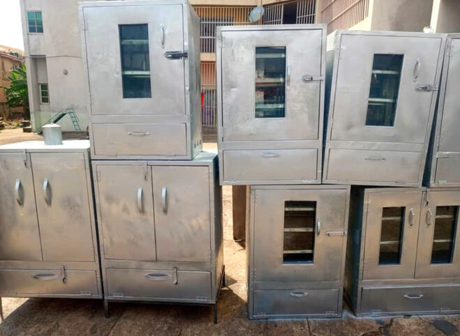 locally fabricated bakery oven for cake and bread baking in Ibadan, Nigeria.