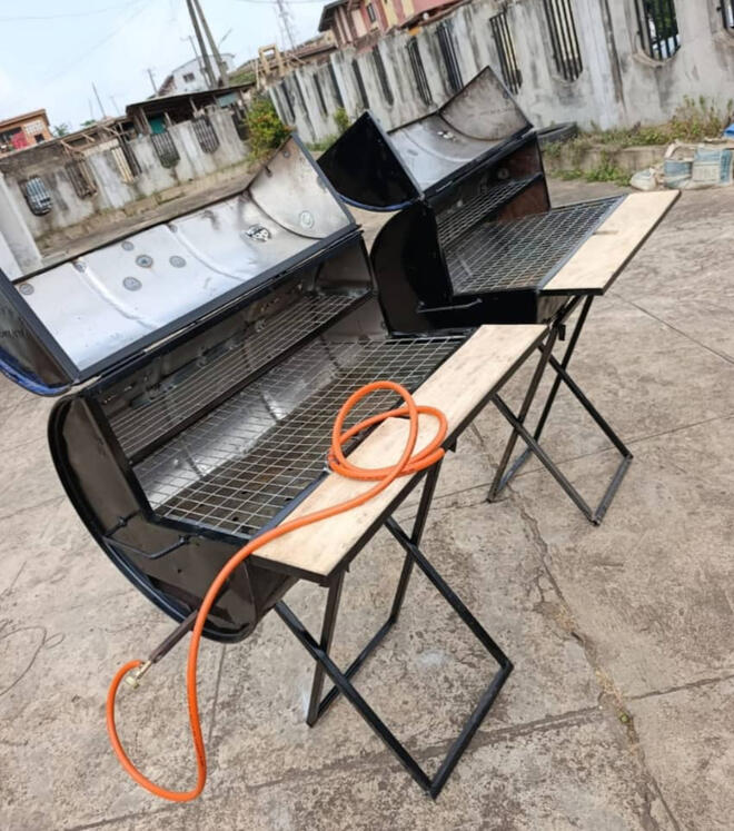 commercial barbecue grill machine for chicken and meat grilling in Nigeria
